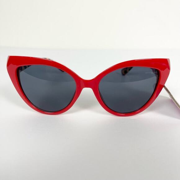 Accessories - NWT Betsey Johnson Luv Betsy Cat Eye Rockabilly Sunglasses Red Leopard Retro 50s